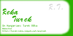 reka turek business card